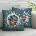 thumbnail image 3 of RUIYC Happy New Year America US Flag Throw Pillow Covers New Year House US Flag Throw Pillow Covers Christmas Holiday Party Supplies for Home Decor, 3 of 5