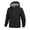 Black, variant on Gfyviroh Men's Windbreaker Jackets Winter Windproof Waterproof Hooded Jackets Fleece Lined Multi Pockets Outdoor Cycling Coats