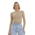 thumbnail image 1 of Lookus Womens Mercan Bouton Crop Top, 1 of 3