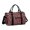 Red Christmas Plaid and Snowflake Pattern, variant on Red Christmas Pattern Gym Bag with Shoe Compartment, Overnight Bag with Wet Pocket and Trolley Sleeve, Water Resistant Gifts Ideas for Gym Travel Weekend,17.3 X 11.8 X 7.5 Inches