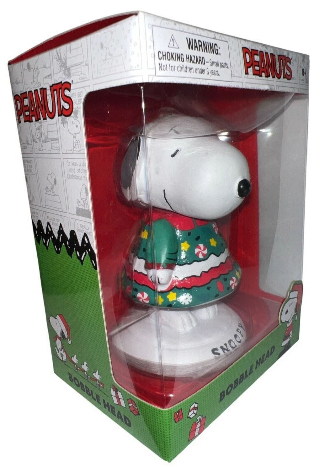 Snoopy Bobble Head Ugly Christmas Sweater