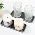 thumbnail image 5 of RENACLIPY 2-Pack Grey Silicone Soap Dish Tray, Rectangular Kitchen and Bathroom Counter Organizer for Sink, 5 of 8