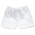thumbnail image 4 of Zanarzt Kids Shorts Boys Toddler Boys Girls Cotton Athletic Running Shorts, Kids Summer Casual Fashion Soccer Shorts White,18-24 Months, 4 of 5