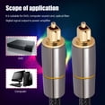 thumbnail image 4 of 1/1.5/2/3/5M Cable de audio óptico digital Cable coaxial Toslink SPDIF chapado en oro, 4 of 5