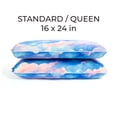 thumbnail image 6 of Memory Foam Fun Pillow with Cool-to-the-Touch Cover, Standard/Queen, Dreamy Clouds, 2 Pack, 6 of 9