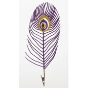 Way To Celebrate Mardi Gras Purple Feather Clips, 6 Count