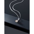 thumbnail image 4 of 0.60 Ct Round Peach Morganite 10K White Gold Pendant With Chain, 4 of 6