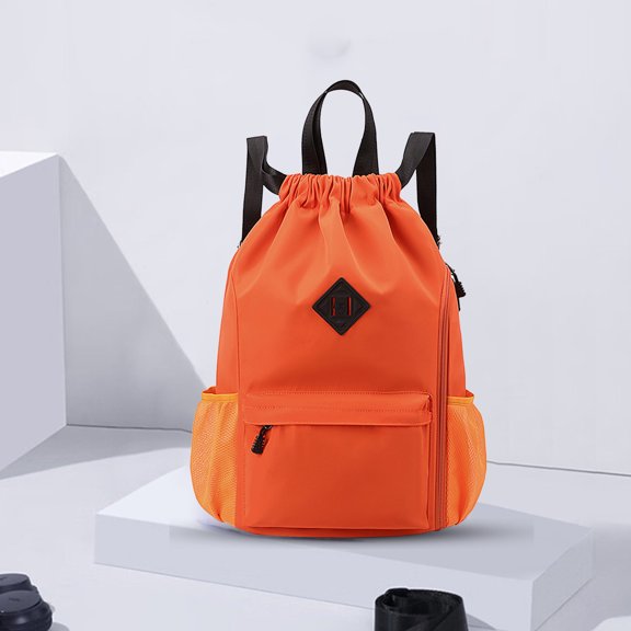 Weloille Drawstring Sports Backpack - 1 Piece, Lightweight & Wear-Resistant, Large Capacity Storage, for Gym, Fitness, Travel, Outdoor Sports, Yoga, Training