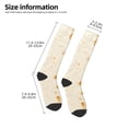thumbnail image 2 of Daiia Sports Socks Pita Tortilla Printed Novelty Crew Socks for Men Women Knee High Socks Cotton Socks Soft & Breathable Support Unisex Socks, 2 of 9