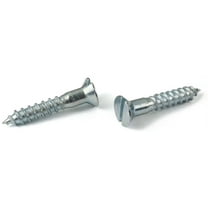 #6 x 1 1/4" Wood Screws / Slotted / Flat Head / Steel / Zinc - 5000 Piece Carton