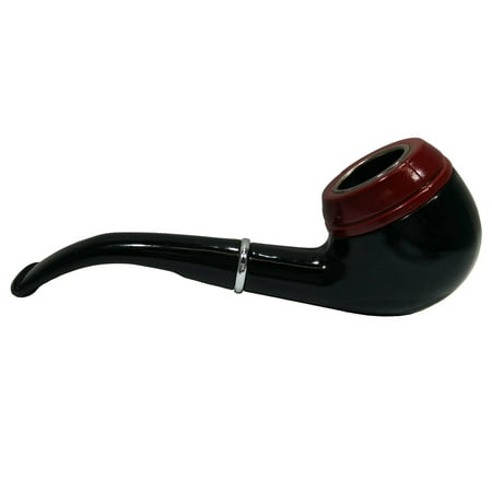 - Gentlemen's Real Smoking Pipe Tobacco Half Bent Billiard Stem Costume Prop