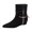 Y-183 Black, variant on Y-183 Black Ladies Fashion Casual Round Toe Block Heel Ankle Boots Fall Winter Style Comfortable Slip On Short Boots