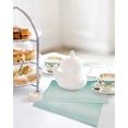 thumbnail image 4 of Turquoise Ombre Kitchen Dish Towels for Drying Dishes Set of 2, Modern Gradient Abstract Art Waffle Weave Microfiber Hand Tea Bathroom Towels Quick Dry & Absorbent Towel 12x12, 4 of 7