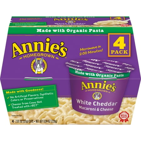 Cheddar Cheese Rice - Annie's Real White Cheddar Macaroni and Cheese 4 Pk., 8.04 oz