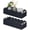 Black, variant on Black Wicker Storage Baskets 2-Pack Scalloped Decorative Organizer for Home Use