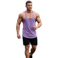 thumbnail image 2 of Workout Tank Tops for Men Summer Lightweight Loose Scoop Neck Racerback Sleeveless Muscle Shirts Bodybuilding Gym Tanks, 2 of 5