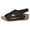 Z03-Black, variant on Bmisegm Ladies Summer Retro Solid Colour Leather Slope Heel Thick Bottom Large Size Sandals Womens Sandals Summer White 8
