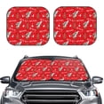 thumbnail image 2 of Fotbe Christmas Deer 1 Juego de 2 Piezas de Parasoles para Parabrisas | Bloqueador Solar para Auto | Accesorios Plegables para Protección Solar Interior-Small, 2 of 6
