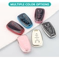 thumbnail image 6 of Key Fob Cover Compatible with Chevrolet Equinox Malibu Traverse Blazer Camaro Impala Cruze Volt Bolt Sonic Trax Tahoe Keychain Case Holder Protector,5-Buttons-Blue, 6 of 6