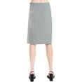 thumbnail image 4 of Max Studio London Womens Pleated Pencil Skirt, Black, 6, 4 of 5