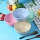 thumbnail image 5 of Zhuge Cuenco de sopa de arroz para niños de paja de trigo para el hogar Cuenco de fideos instantáneos anticaída para dormitorio Cuenco pequeño de plástico para Cuenco para ensalada (blanco, 15 cm), 5 of 5