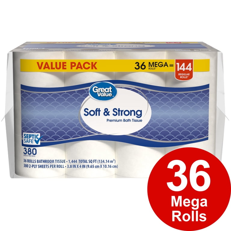 Soft & Strong Toilet Paper, 36 Mega Rolls photo 8