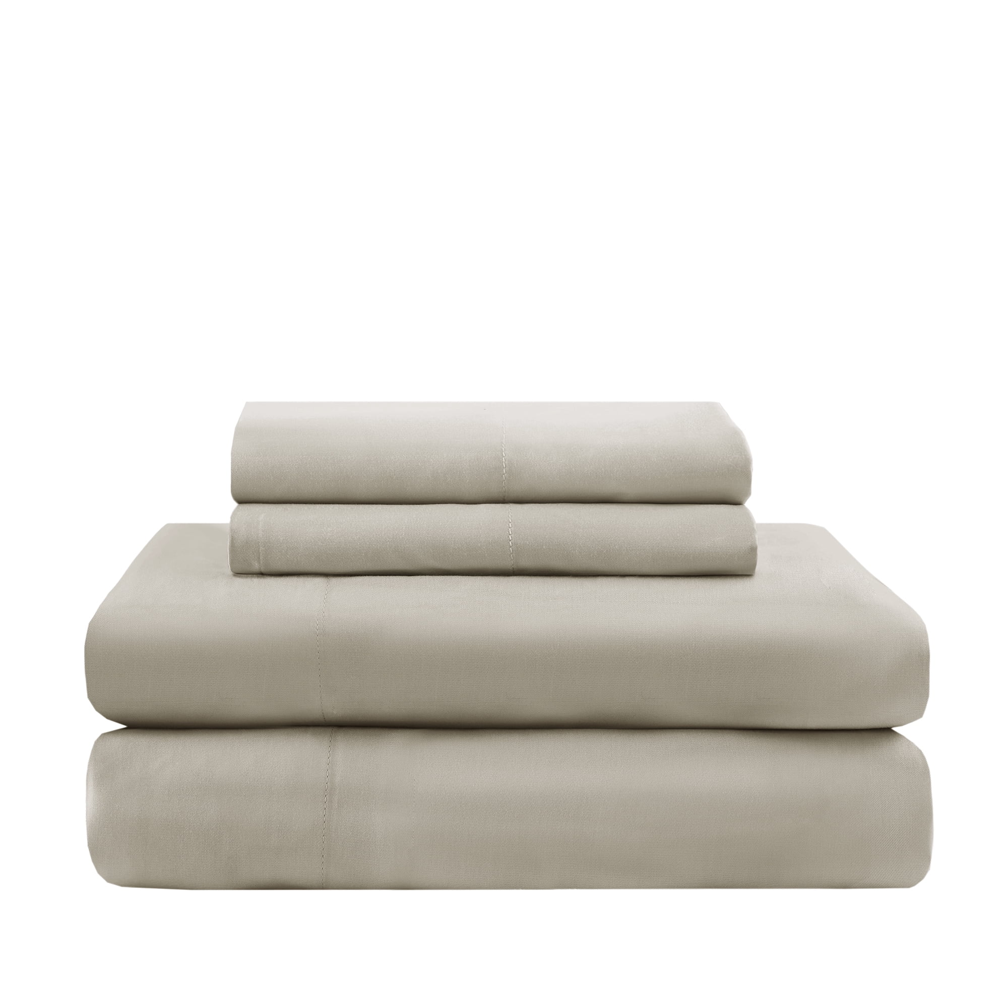 Mainstays All in One Down Alt Reversible Comforter and Sheet set- 5 Piece, Twin, Stone