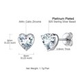 thumbnail image 5 of Suplight Women 925 Sterling Silver Birthstone Love Heart Jewelry Sets Birthday Gifts for Women, 5 of 7