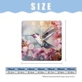 thumbnail image 2 of 16 Inch Wall Clock Battery Operated Square Clock Decorative for Office, Kitchen, Outdoor, Living Room，Hummingbird Flower Spring Drawing, 2 of 4