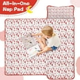 thumbnail image 4 of Red Christmas House and Tree Pattern Toddler Nap Mats for Kids Preschool,50"x20" Sleeping Mat Bag or Kids,Toddler Sleeping Bag,Toddler Nap Mat or Daycare, 4 of 6
