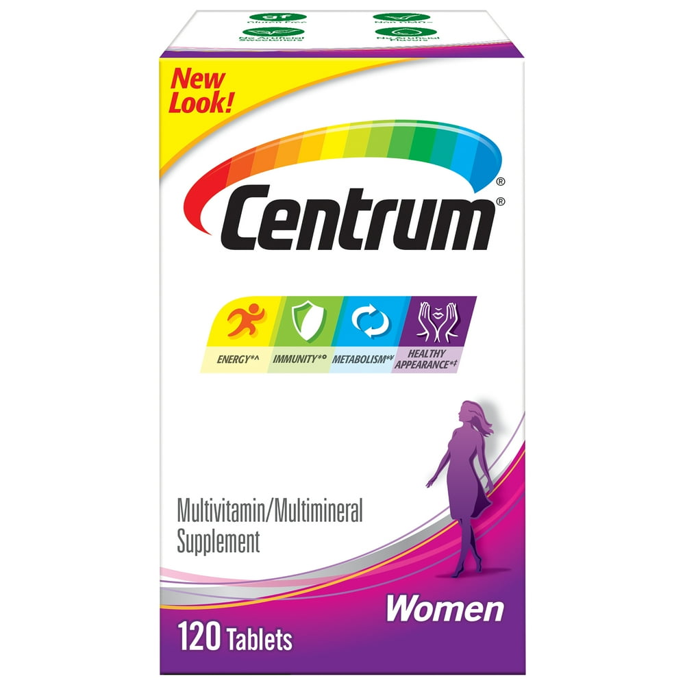 Centrum® Women Multivitamin/Multimineral Supplement Tablets 120 ct Box