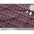 thumbnail image 2 of Soimoi Velvet Fabric Leaves & Floral Artistic Fabric Prints by Yard 58 Inch Wide, 2 of 3