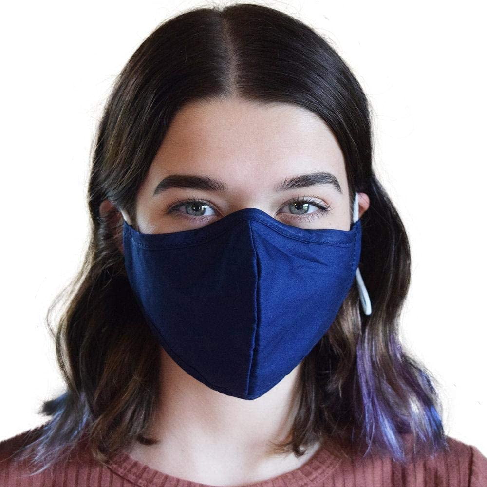 Xchime Cloth face masks reusable with filter pocket,Made in USA,nose