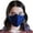 Navy Blue, variant on Reusable Cloth Face Mask, Breathable Adjustable Ear Loops, Light Blue/Green/Royal Blue/Gray, 4 ct