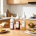 thumbnail image 7 of Three Packs Plastic Sauce And Condiment Squeeze Bottles With Lid Ideal For Kitchen Storage Easy To Use Versatile Dispenser Set, 7 of 7