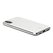 Moshi iGlaze - Back cover for cell phone - polymer - pearl white - for Apple iPhone X, XS