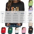 thumbnail image 4 of Brqkzdu Women Thanksgiving Sweatshirts Crewneck Maple Leaf Graphic Sweatshirt Long Sleeve Loose Casual Oversized Sweatshirt, 4 of 6