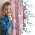 thumbnail image 3 of Blackout Kids Curtains,Pink Cartoon Unicorn Space Pattern Childrens Insulated Curtains Set Of 2,Bedroom Essentials,Toddler Room Decor 52"x84", 3 of 5