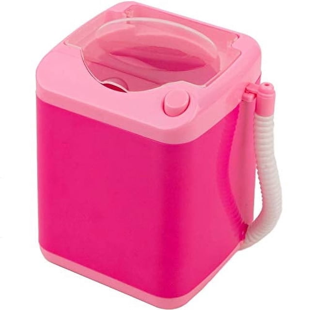 Brocha de maquillaje Framendino Lavadora de brochas y esponjas color rosa