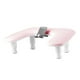 thumbnail image 2 of Reposabrazos para uñas, soporte para manos con soporte para teléfono móvil, reposabrazos profesional Rosa, 2 of 9