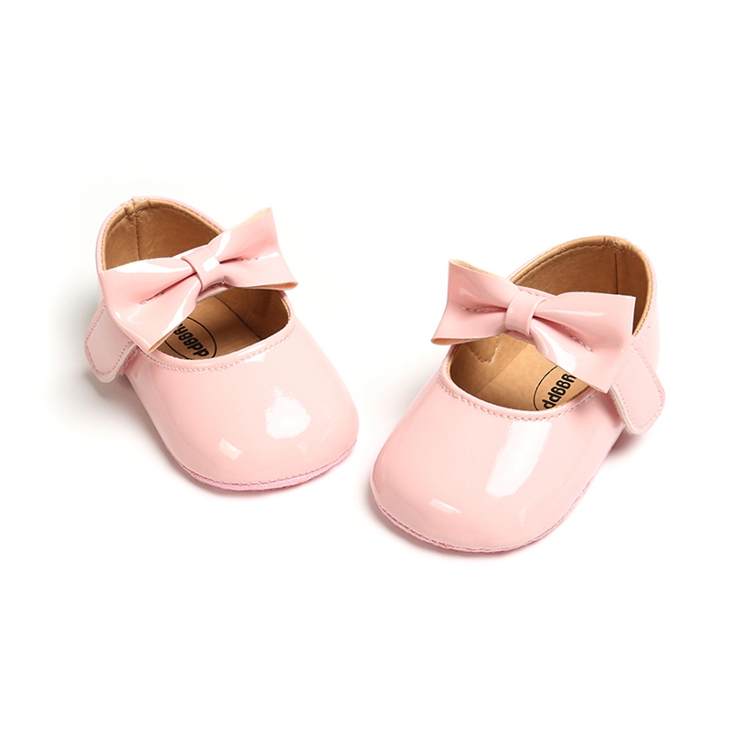 Toddler Baby Girls Anti-Slip Bowknot Sneakers Crib Shoes Infants Princess Casual Walking Shoes - image 3 of 7