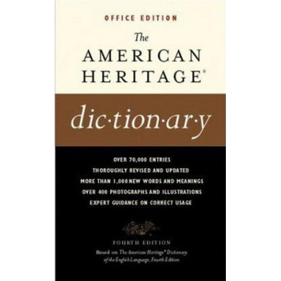 Pre-Owned The American Heritage Dictionaries, 4th Edition, OFFICE Edition (Unknown) 0618077065 9780618077069