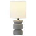 thumbnail image 2 of Evelyn&Zoe 13" Contemporary Table Lamp White Drum Linen Shade, 2 of 9