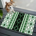 thumbnail image 4 of Green Black Southwest 2'x3' Washable Rug, Farmhouse Aztec Boho Ethnic Art Non-Slip Soft Doormat Area Rugs for Entrance Bathroom Bedsides, StainResistant Carpet for Kitchen Bedroom, Entryway Floor Mat, 4 of 9