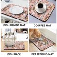 thumbnail image 4 of 2pcs Dogs and Hearts Coffee Maker Mat - Multi-Functional Countertop Protector, Playful Puppy Print, 4 of 5