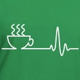 thumbnail image 3 of CafePress - Coffee Heartbeat T Shirt - Women's V-Neck Dark T-Shirt, 3 of 4