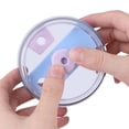thumbnail image 4 of Juego Tapones Silicona para Derrames Reutilizables Cup 1 0/2 0 () Color Morado, 4 of 8