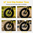 thumbnail image 2 of Wisairt 36V Kids Electric Dirt Bike for Kids Aged 6-10, Blue, 2 of 3