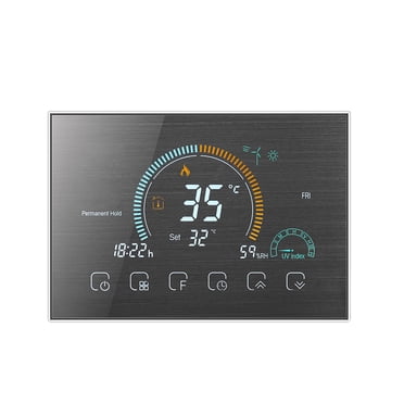 Smart Thermostat, Programmable Via WiFi, Up To 3500W for Hydro Floor Heating Gas Boiler Temperature Controller ,Easily DIY