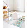 thumbnail image 4 of Nautical Coastal Kitchen Dish Towels for Drying Dishes Set of 4, Summer Sea Corals Shells Starfish Green Plaid Waffle Weave Microfiber Hand Tea Bathroom Towels Quick Dry & Absorbent Towel 12x12, 4 of 7